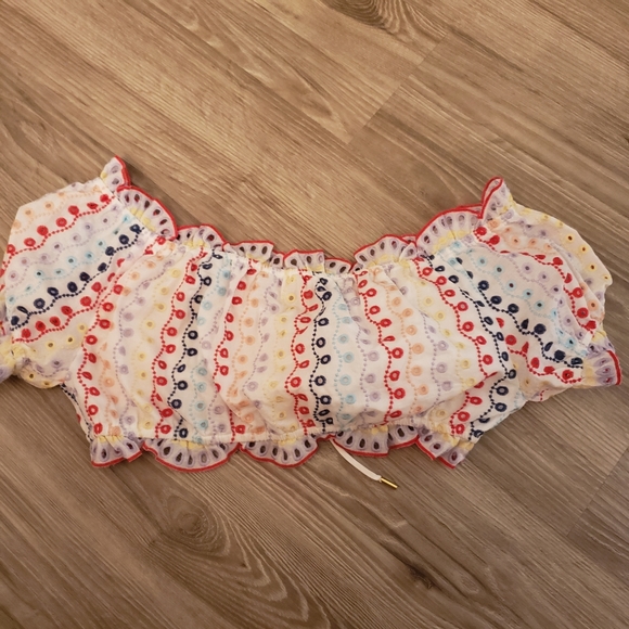 SOLD Red Carter Maya Crop Top - Picture 2 of 7